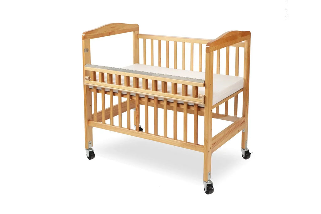 Baby Mini/Portable Non-folding Wooden Window Crib with Safety Gate. L.A