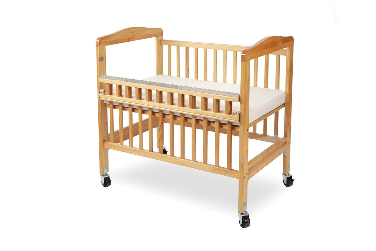 Baby Mini/Portable Non-folding Wooden Window Crib with Safety Gate. L.A