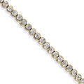 Carat Wt- 1ct. 14k Yellow Gold Diamond Tennis Bracelet
