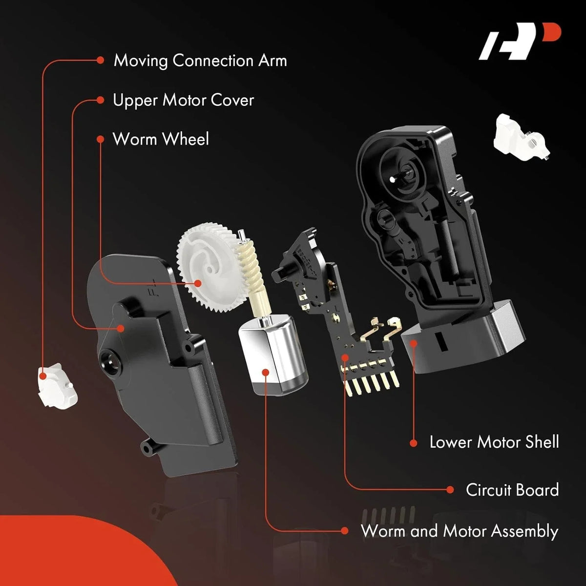 A-Premium Door Latch Lock Actuator matching with Honda Vehicles - Honda Odyssey 2001-2004, V6 3.5L, Mini Passenger Van - Rear Left Driver Side, Replace# 72663S0XA11
