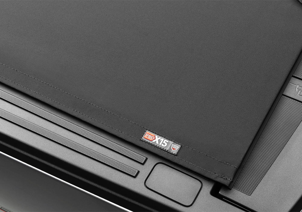 TruXedo Pro X15 Soft Roll Up Truck Bed Tonneau wrap | 1498301 | appropriate with 2015 - 2023  F-150 6' 7" Bed (78.9") , Black