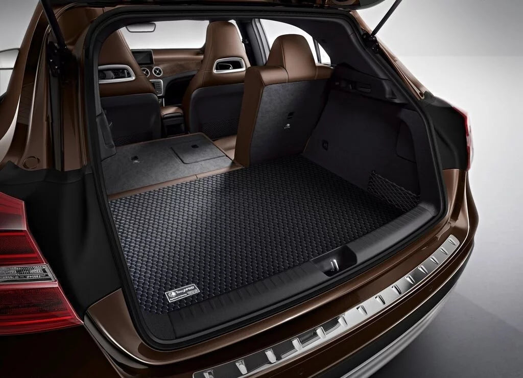 ToughPRO - Trunk Mat suitable with HONDA Accord - All atmospheric conditions Heavy Duty (Made in USA) - Black Rubber - 2008
