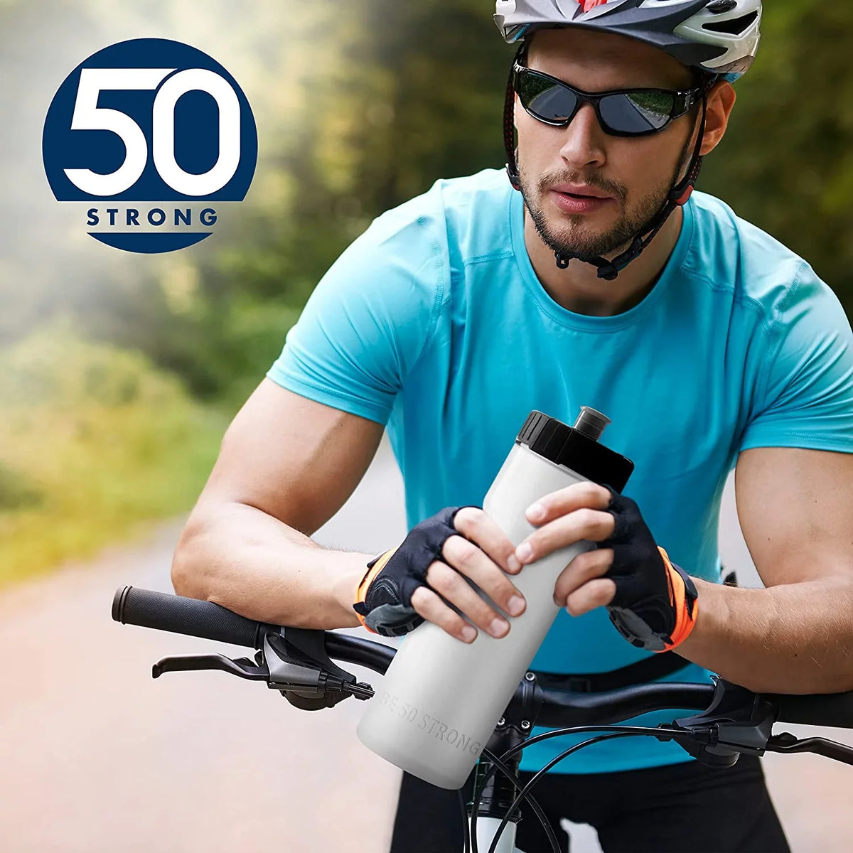 50 Strong 22 oz Clear and Black Squeezable Plastic moisture Bottles with Wide Mouth and Pull Top Lid (24 Pieces)