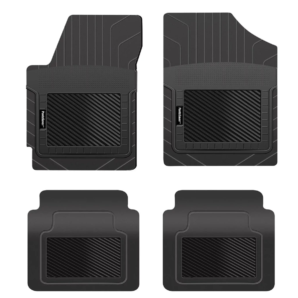 PantsSaver Custom Fit Floor Mats for Genesis GV70 SUV 2022-2023 All climate Protection -4 Piece Set (Black)