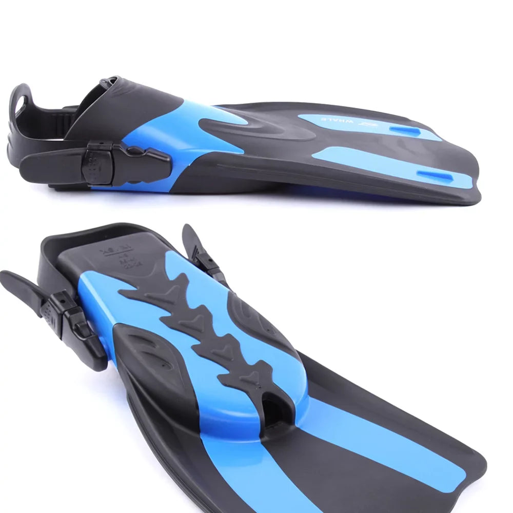 WHALE Adjustable Heel Swim Fins Perfect for Snorkeling and aqua