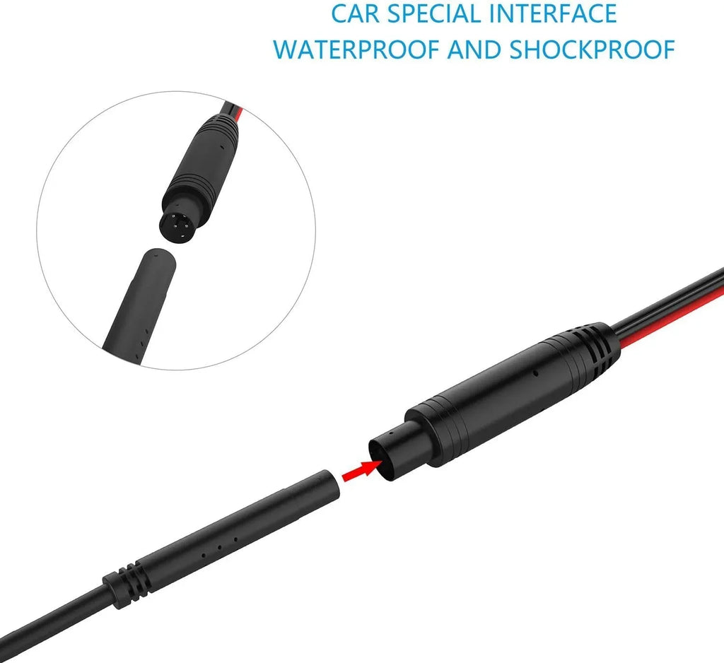 CAM123 Backup Camera Frame License Plate HD Night Vision Rear View 170° Angle Waterproof suitable with Jensen Car Radio CAR110W CAR710 CAR710X CAR8000 CAR910W CAR910X CDR7011 CM901MIR CMR2720