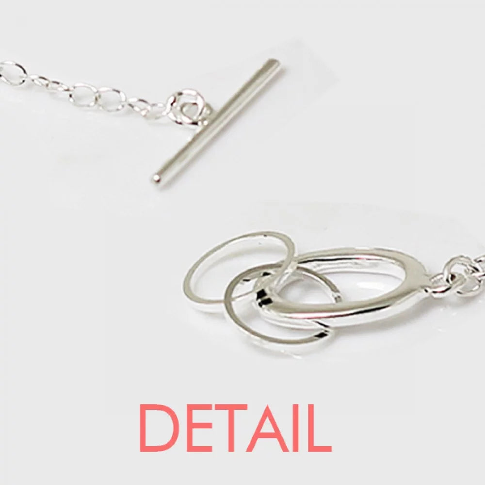 Electrocardiogram Heart Design Pattern Bracelet Chain Charm Bangle Jewelry