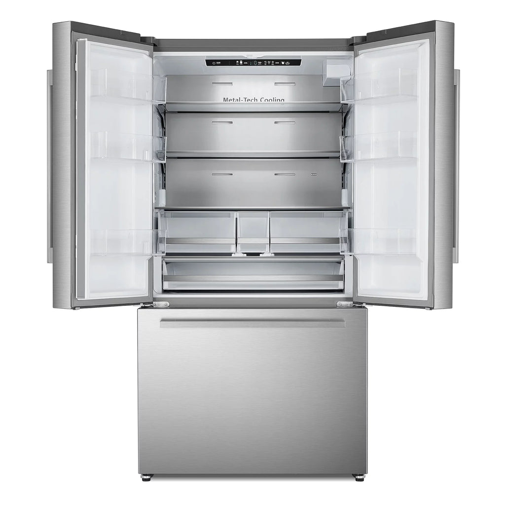 3-Door French Door Refrigerator moisture Dispenser in Stainless Steel. ft. 22.4 cu