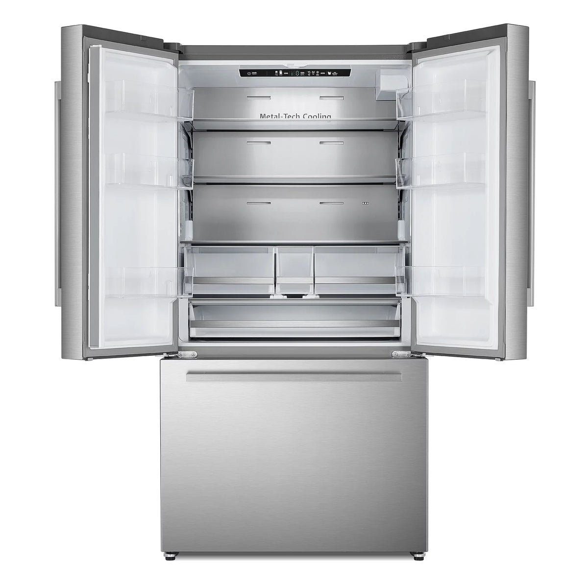 3-Door French Door Refrigerator moisture Dispenser in Stainless Steel. ft. 22.4 cu