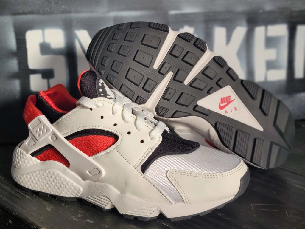 Air Huarache White/Red Running Shoes DH4439-103 Women 7.5