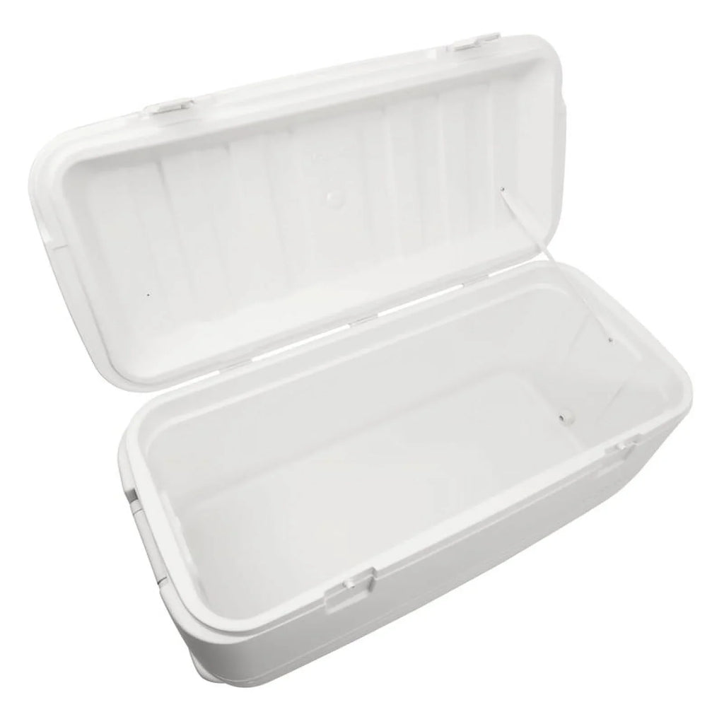Quick & Cool Polar Ice Chest Cooler, White. Igloo 120 qt