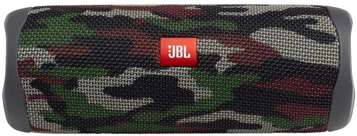 JBL Flip 5 Waterproof Portable Wireless Bluetooth Speaker Bundle with Hardshell Protective Carrying Case (Camo)