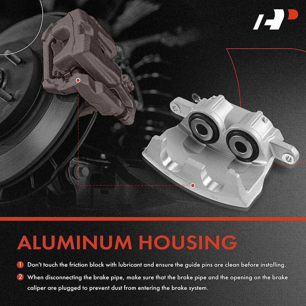 A-Premium Disc Brake Caliper Assembly Without Bracket matching with Select Dodge Models - M300/RM300 1973-1974, M350/R300 1974 - Front Left Driver Side