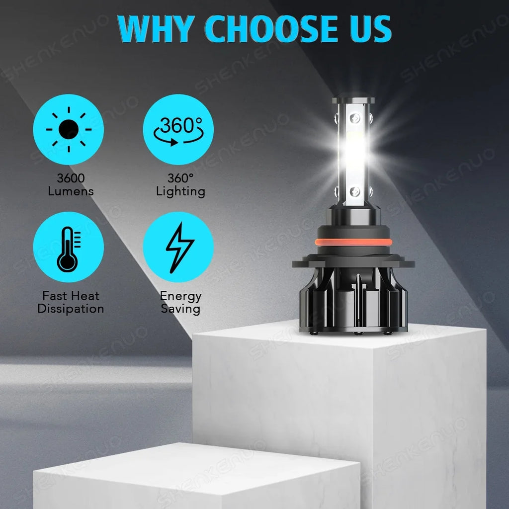 BMZONCC 9005 H11 LED Headlight H11 Fog Light Bulbs Combo for  4Runner 2010-2014 2015 2016 2017 2018 2019 2020