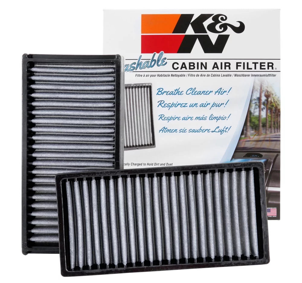 K&N VF2020 Washable & Reusable Cabin Air Filter Cleans and Freshens Incoming Air for your  Mustang Fits select: 2005 HONDA CIVIC, 2002-2006 HONDA CR-V