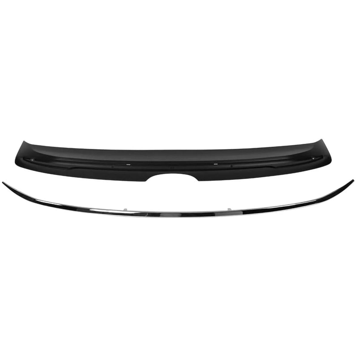 Ikon Motorsports appropriate with 18-23  Camry LE MD Style Rear Trunk Spoiler Wing With Chrome Trim 2018 2019 2020 2021