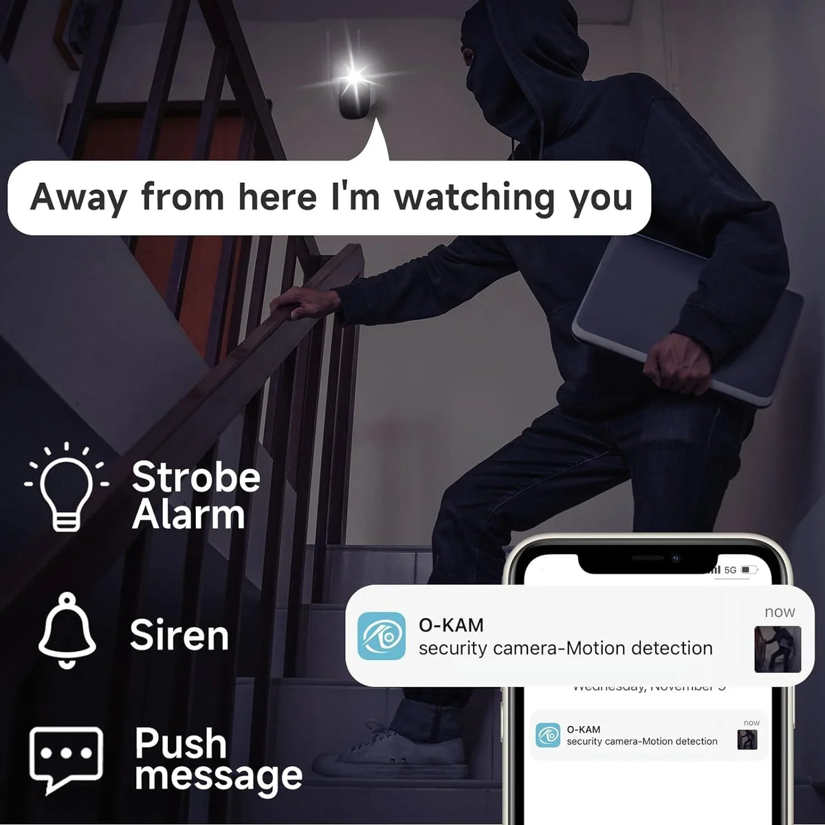 Rraycom Solar Camera Security Outdoor, Solar Powered WiFi System Surveillance Camera with 2K Color Night Vision, 2 Way Talk, Spotlight & Siren, appropriate with Alexa, BW4PLUS-SP, BW4P-SP-W-4PC