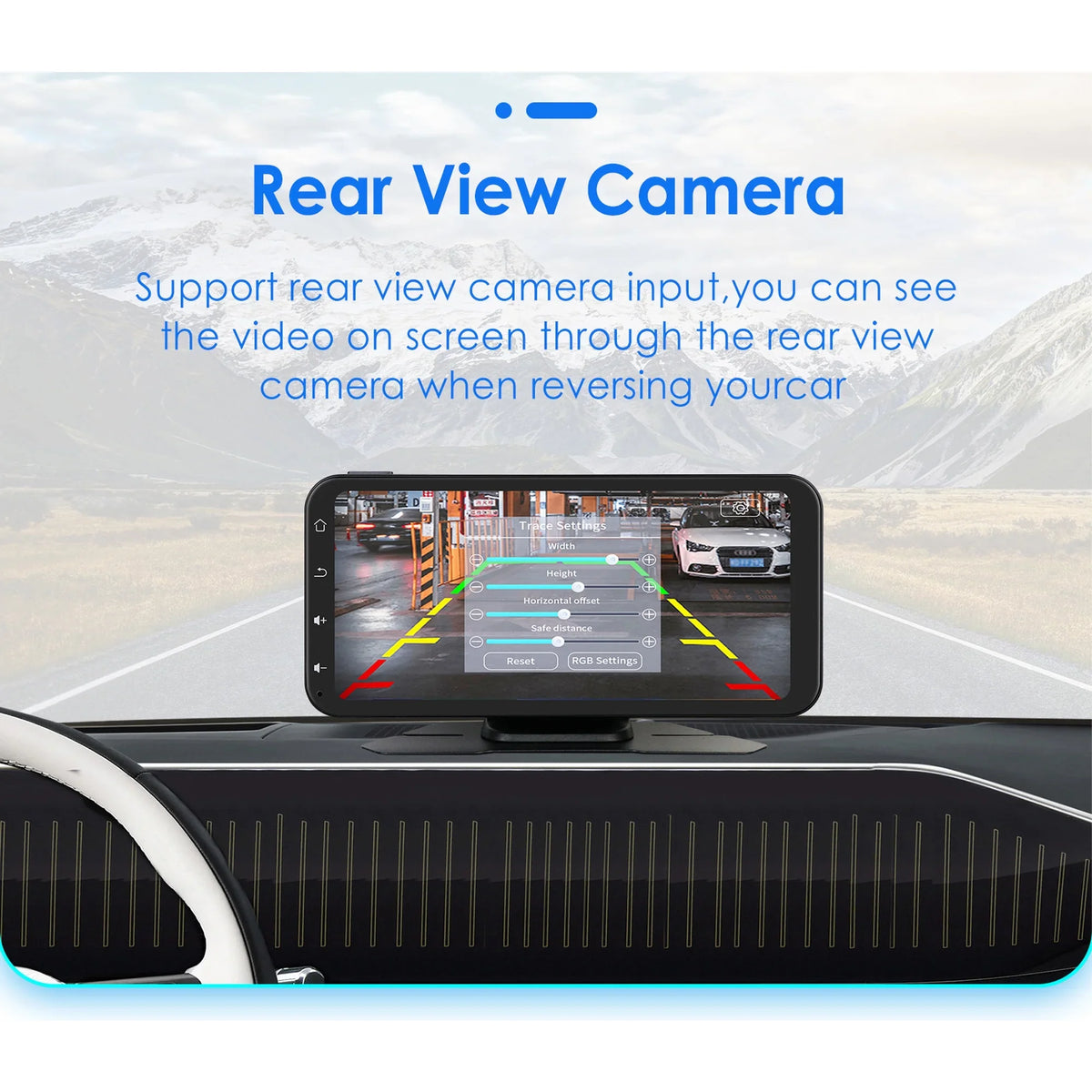 Hizpo GPS Navigation Bluetooth 6.25 Inch Touchscreen 360° Adjustable FM Car Radio Stereo Head Unit Receiver With  Carplay Android Auto And Backup Camera