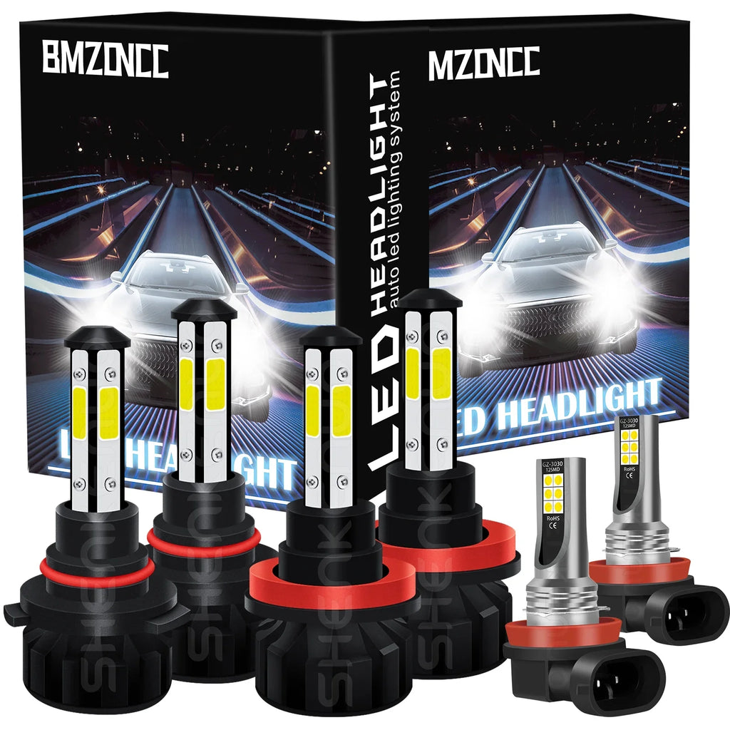 BMZONCC 9005 H11 LED Headlight H11 Fog Light Bulbs Combo for  4Runner 2010-2014 2015 2016 2017 2018 2019 2020