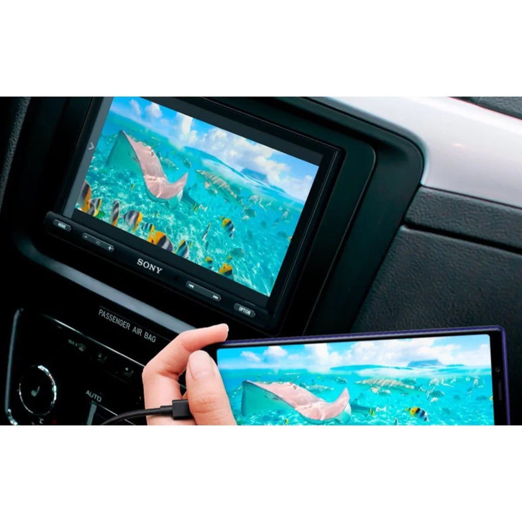 Mobile XAV-AX5600 6.95" Media Receiver with CarPlay, Android Auto, and Weblink Cast