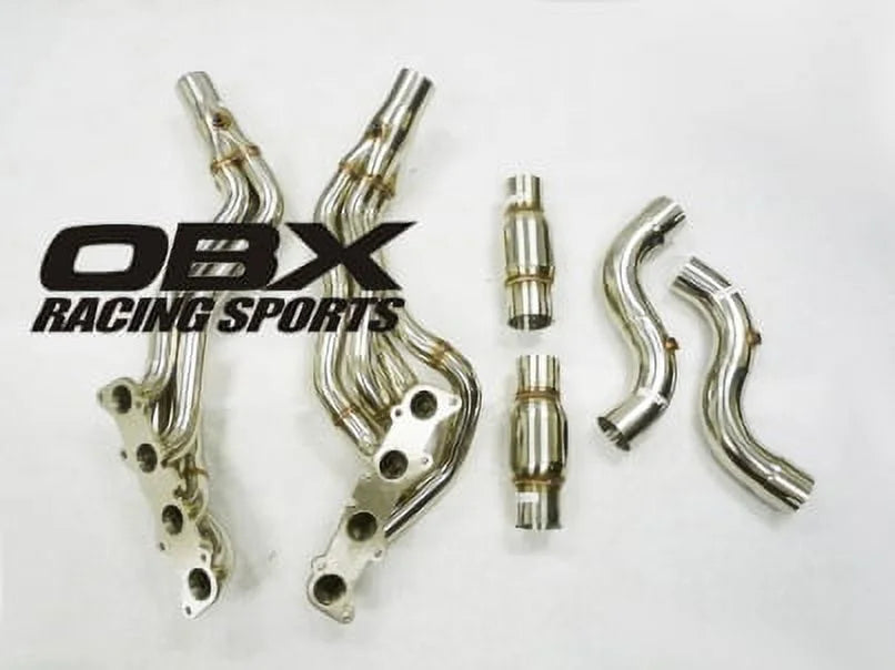 Stainless Steel Long Tube Header Fitment For 15+  Mustang GT 5.0L Coyote AT/MT By OBX-RS