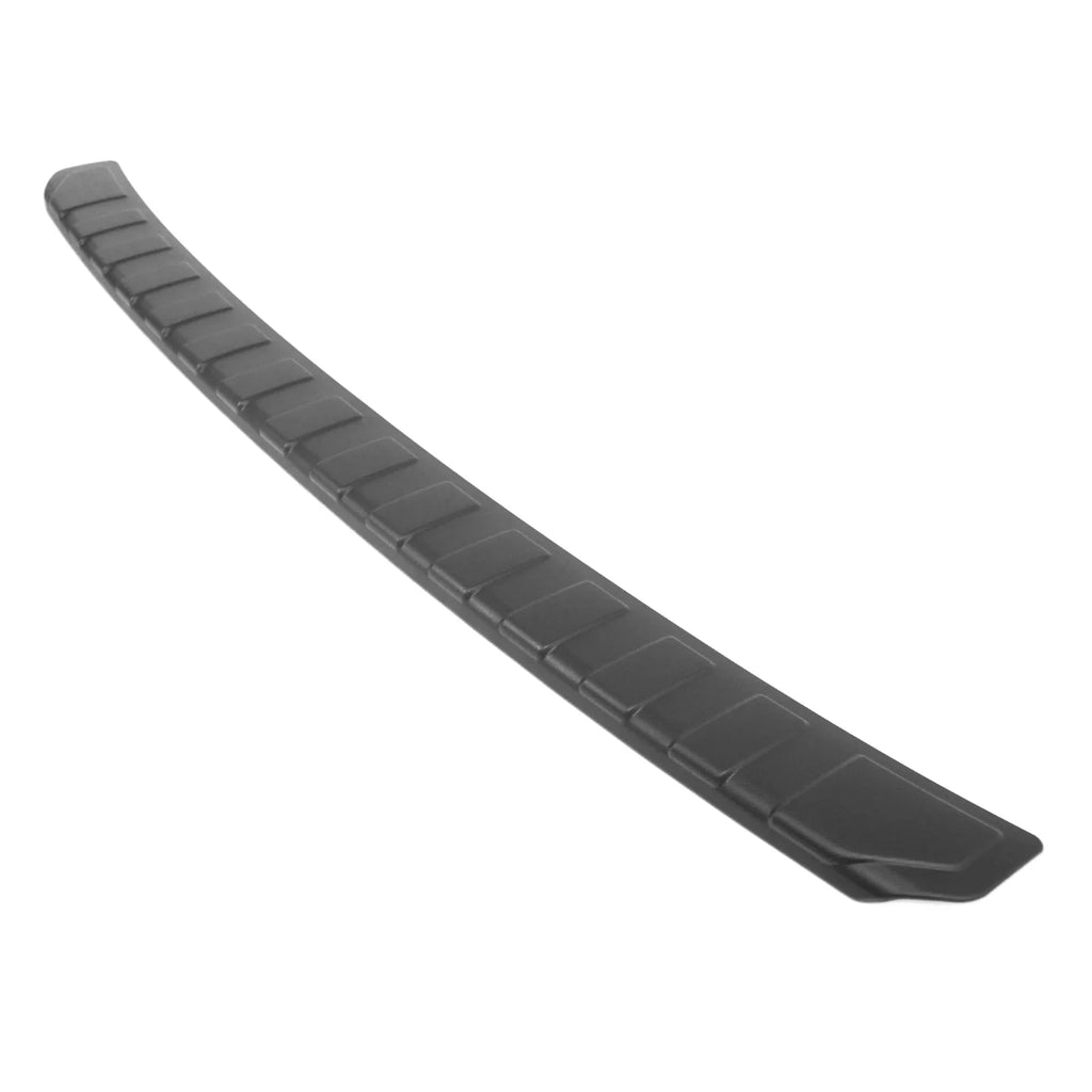 Ikon Motorsports Rear Bumper Protector Trim matching With 2018-2023 Subaru Forester 5th, Unpainted Black Factory Style PP Trunk Sill Trim Plate protector Guard Scratch protector Pad