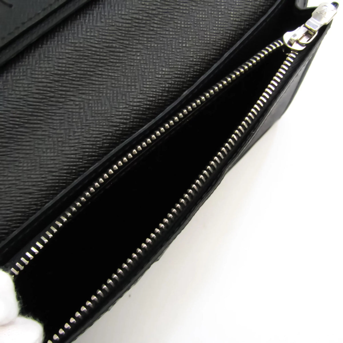 Pre-Owned Louis Vuitton Epi Portefeuille Brazza M60622 Men's Epi Leather Long Wallet (bi-fold) Noir (Good)