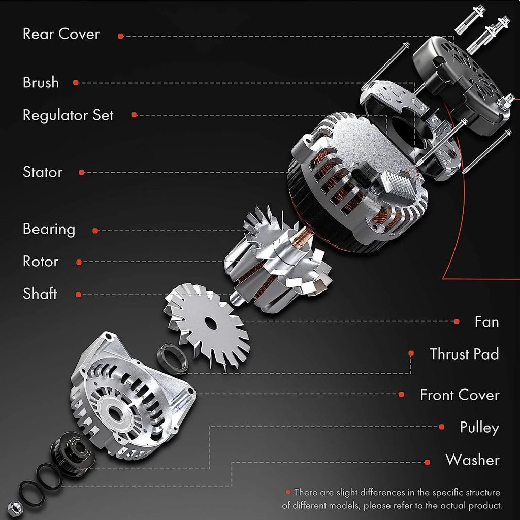 A-Premium Alternator suitable with Isuzu Trooper 2000-2002 & Acura SLX 1999, V6 3.5L, 90Amp 12Volt CW 6-Groove Clutch Pulley