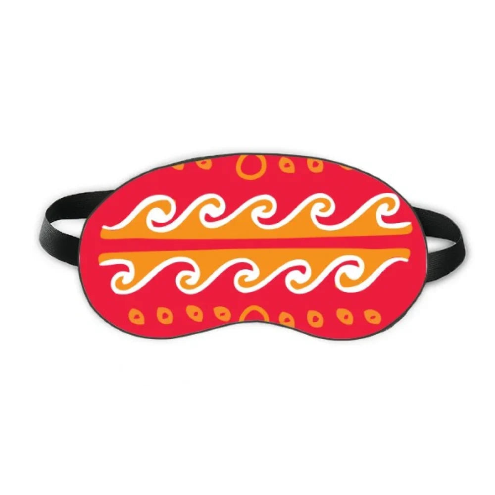 Fire Wave Mexico Totems Ancient Civilization Sleep Eye Shield Soft Night Blindfold Shade wrap