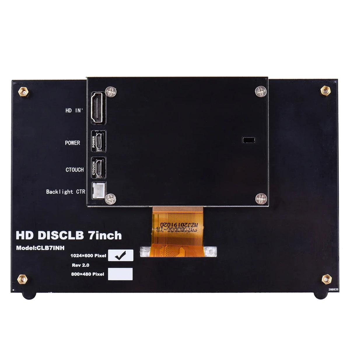 Pinnaco Touchscreen, 7 Inch IPS Capacitive Display, Portable Tool with USB Interface for Raspberry Pi
