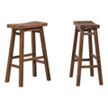 Sonoma Saddle Barstool, Chestnut Wire-Brush - Pack of 2. 29 in