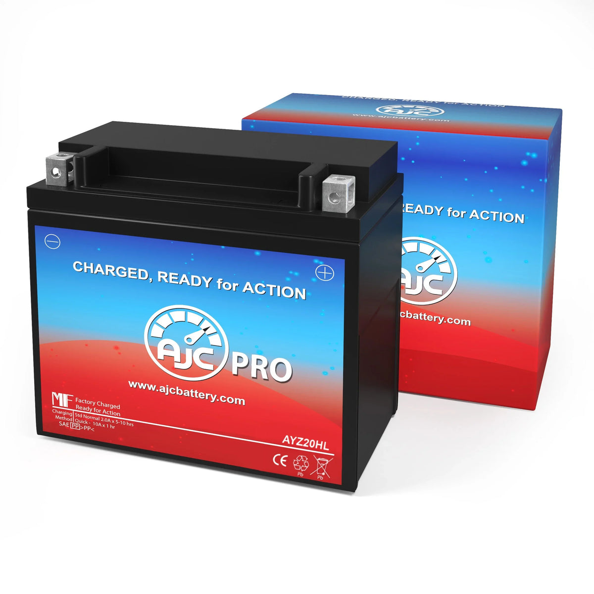 AJC Pro Battery matching with Bombardier GTx 550F 550CC Snowmobile Replacement Battery (2005-2008)