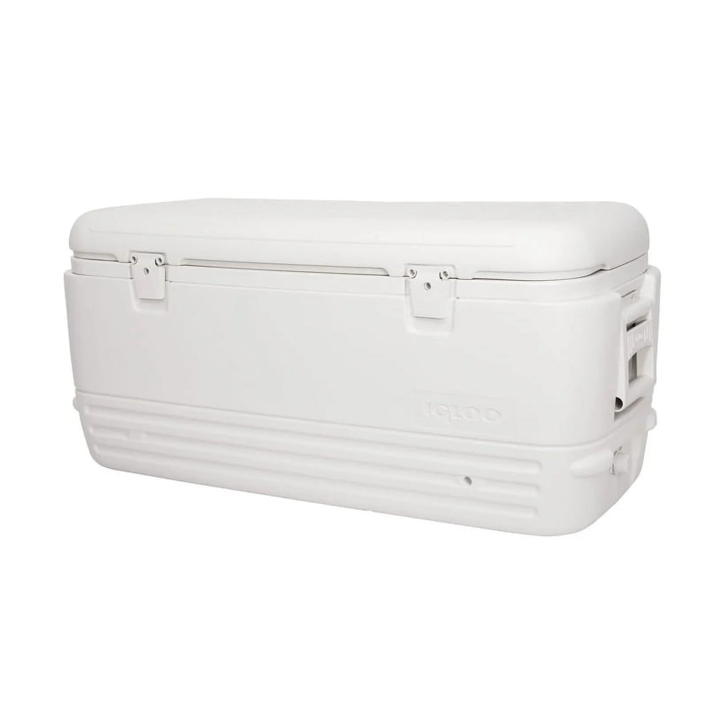 Quick & Cool Polar Ice Chest Cooler, White. Igloo 120 qt