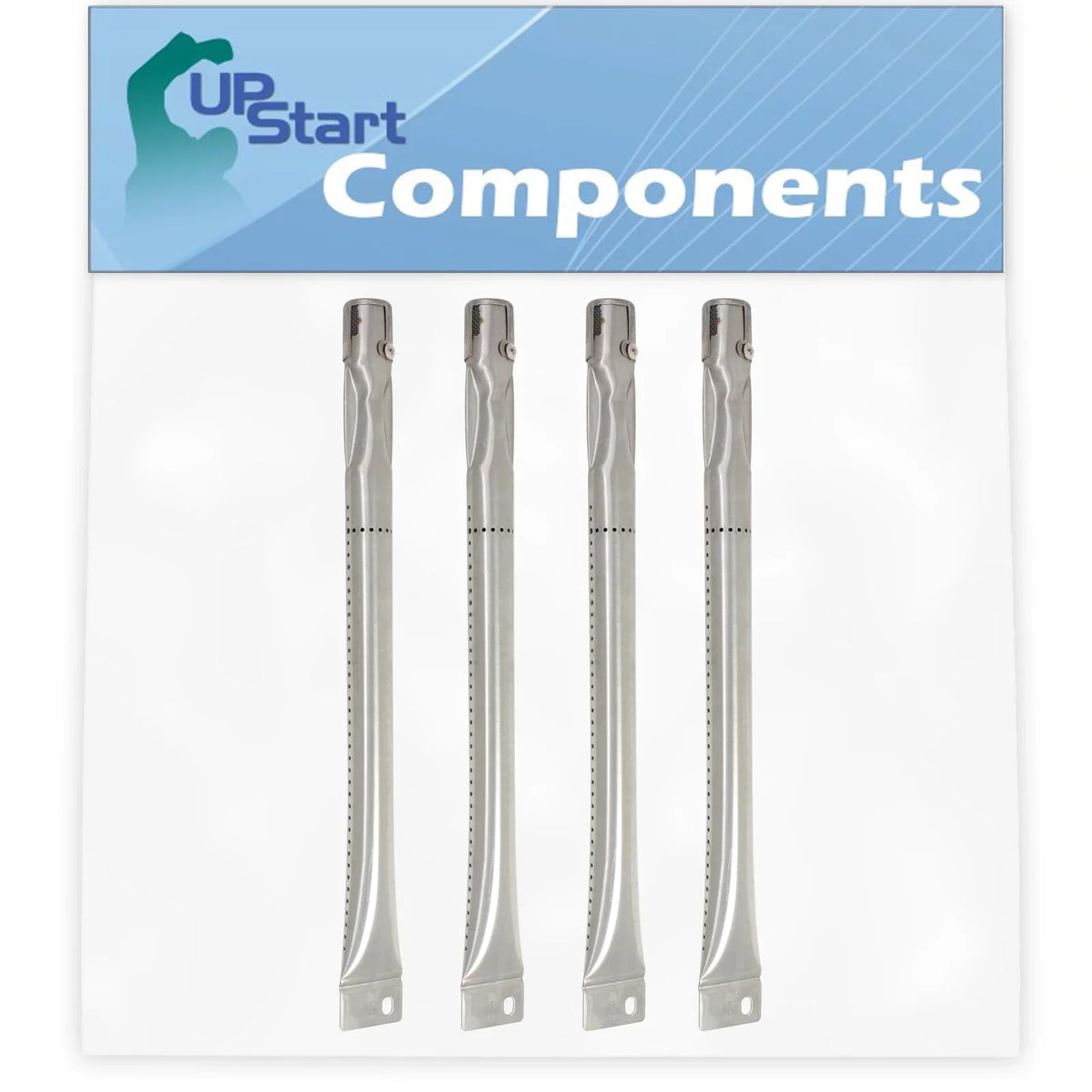 4-Pack BBQ Gas Grill Tube Burner Replacement Parts for Charmglow 810-7451-F - suitable Barbeque Stainless Steel Pipe Burners