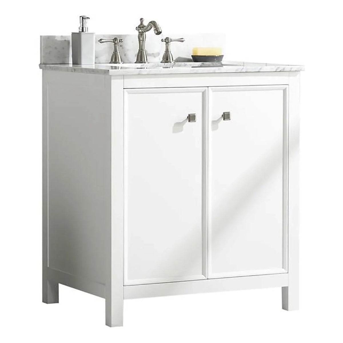 Legion Furniture 30" Contemporary MDF/Veneer Wood Sink Vanity Cabinet - White
