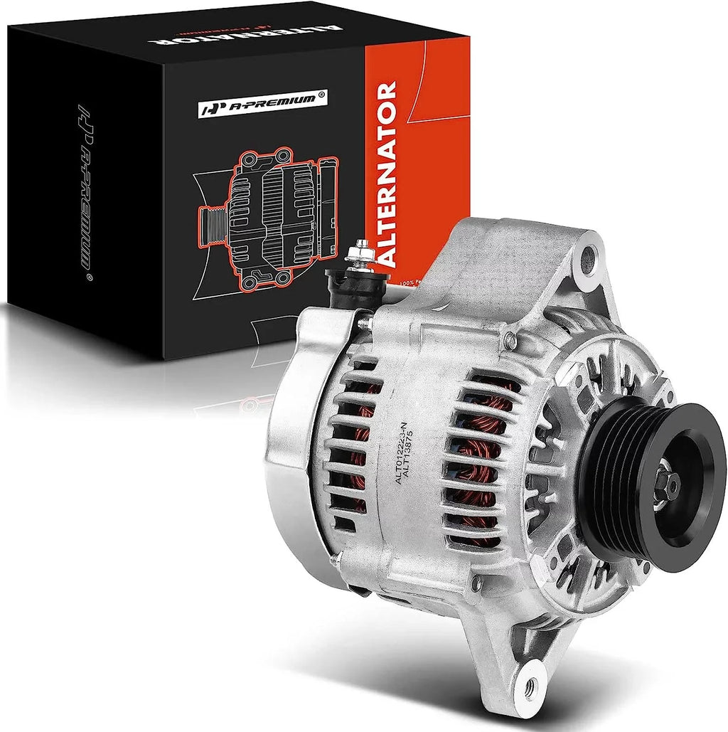 A-Premium Alternator suitable with Isuzu Trooper 2000-2002 & Acura SLX 1999, V6 3.5L, 90Amp 12Volt CW 6-Groove Clutch Pulley