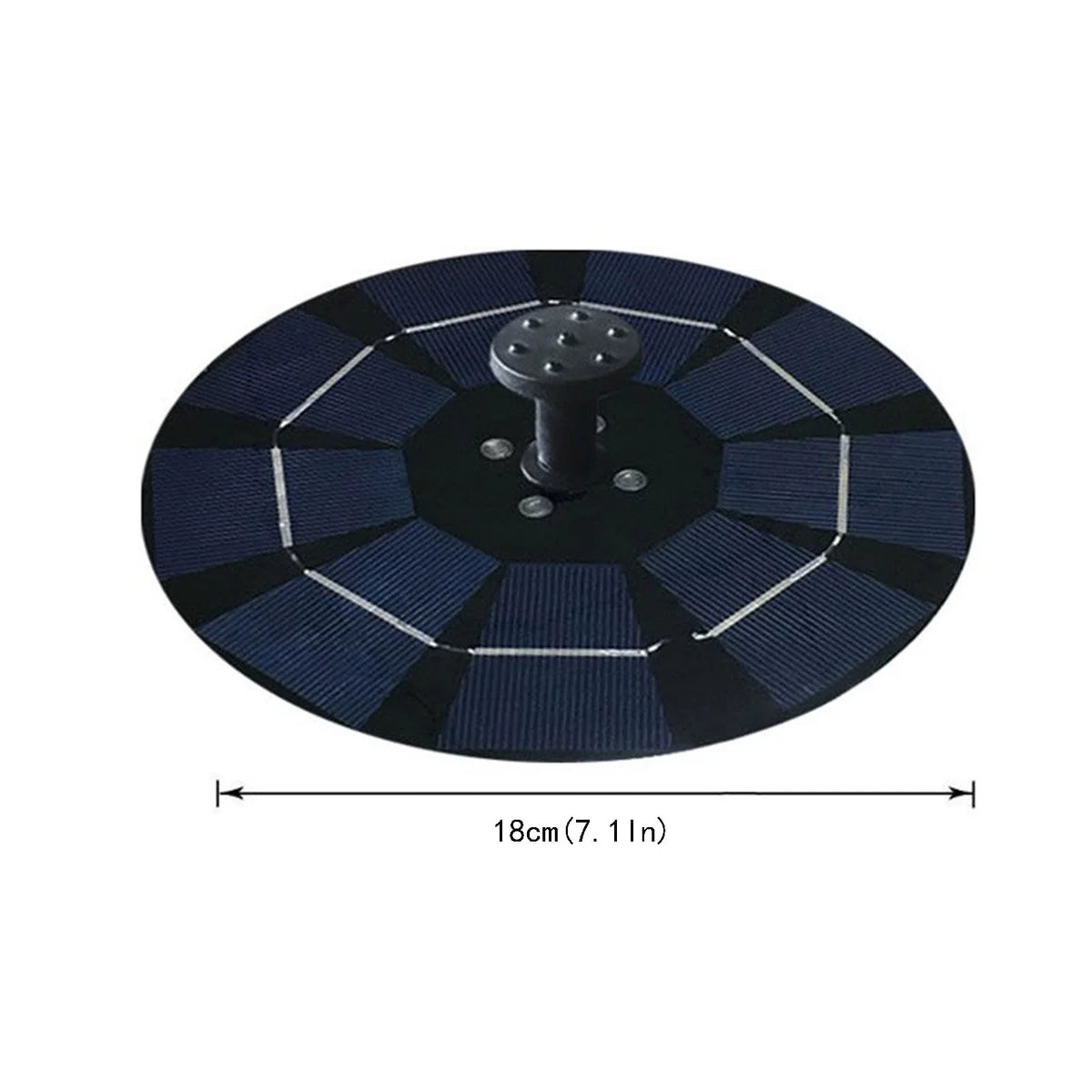 YHAIOGS Solar Pump Freestanding Floating Solar Bird Bath moisture Pump Garden Bird Bath Decor