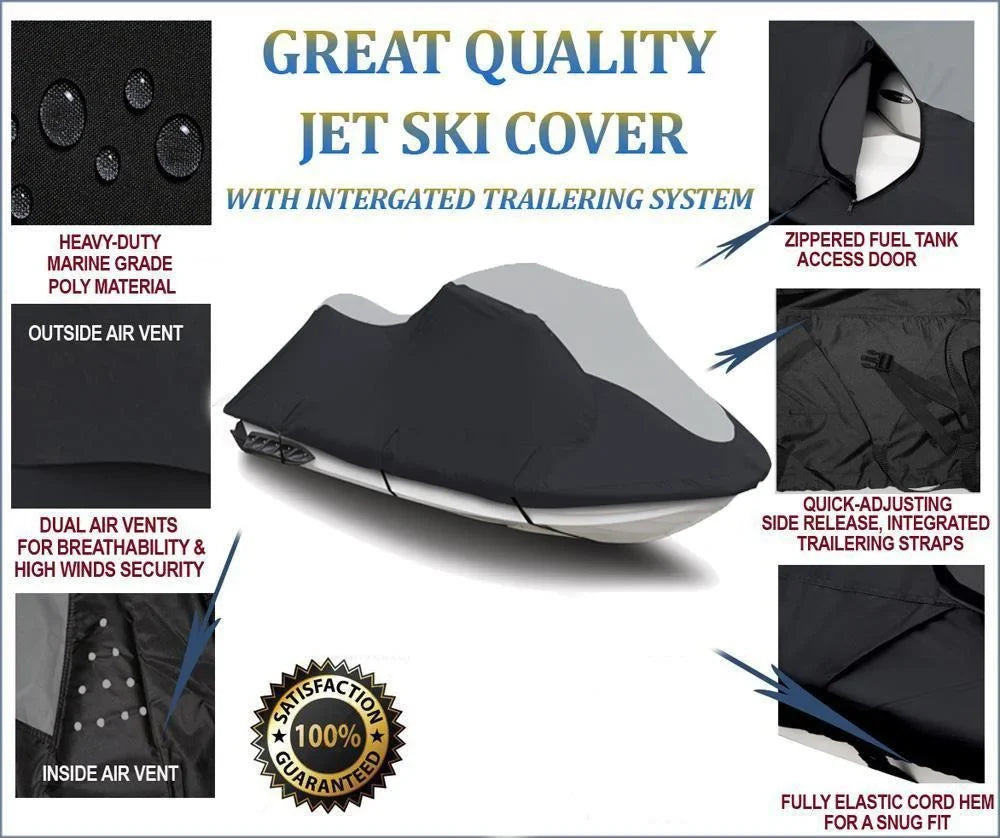 SUPER HEAVY-DUTY PWC JetSki wrap matching for Polaris SL650 / SL750 1992-1995 Jet Ski PWC protector 1-2 Seater