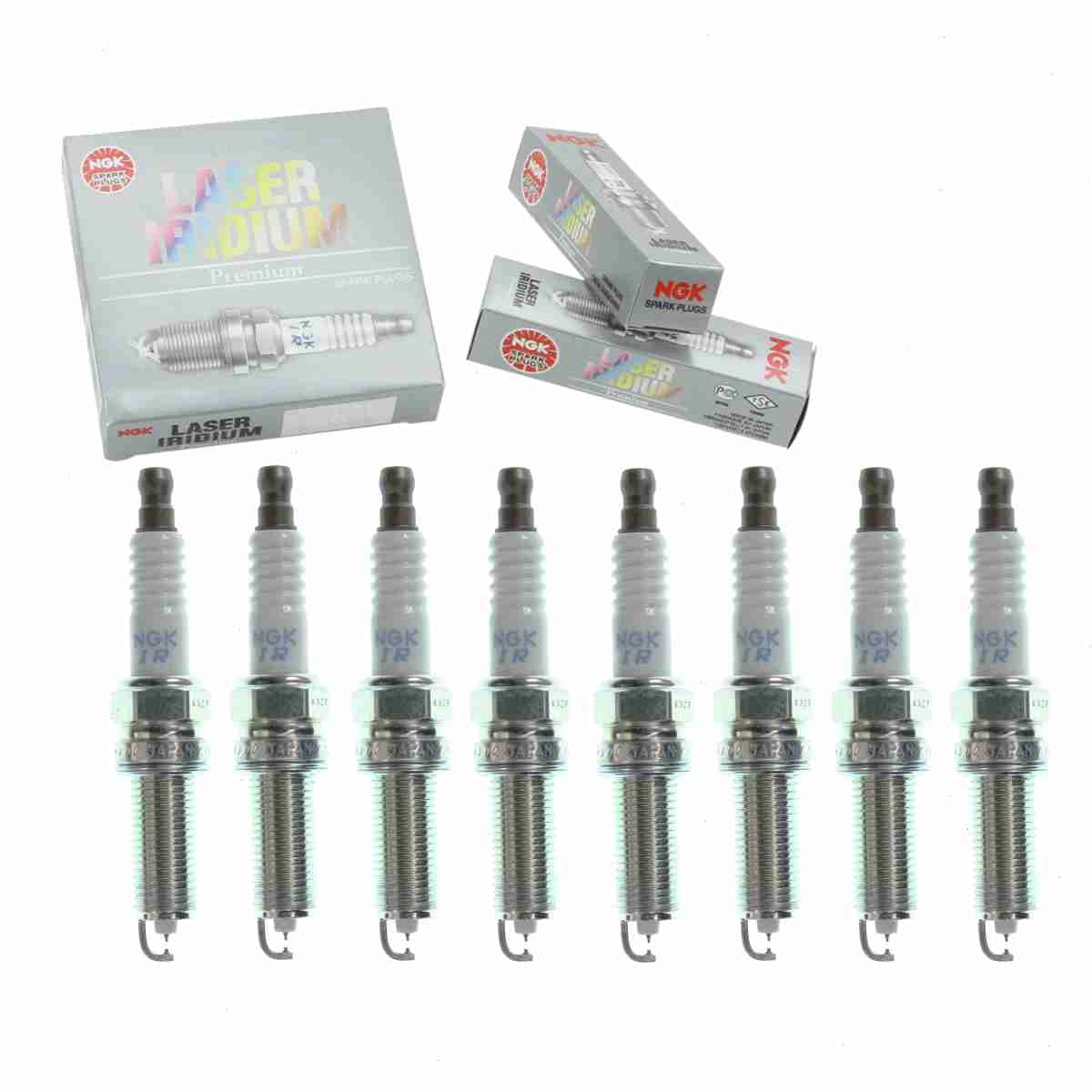 8 pc NGK Laser Iridium Spark Plugs matching with Hyundai Genesis 5.0L V8 2012-2016