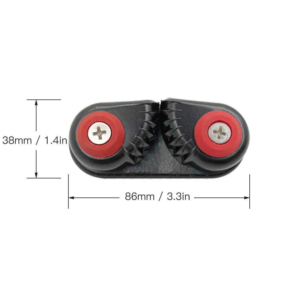 2PCS Kayak Cam Cleat ship Canoe Sailing vessel Dinghy Aluminum Cam Cleats Fast Entry Kayak Cleats