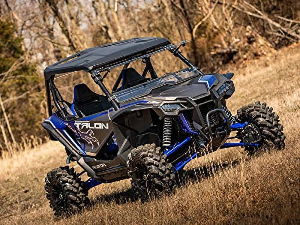 SuperATV Heavy Duty Scratch impervious Flip 3|in|1 Windshield for Honda Talon 1000 (2019+) | Hard Coated for Extreme Durability | Designed for Year|Round Riding|FWS-H-TAL-70