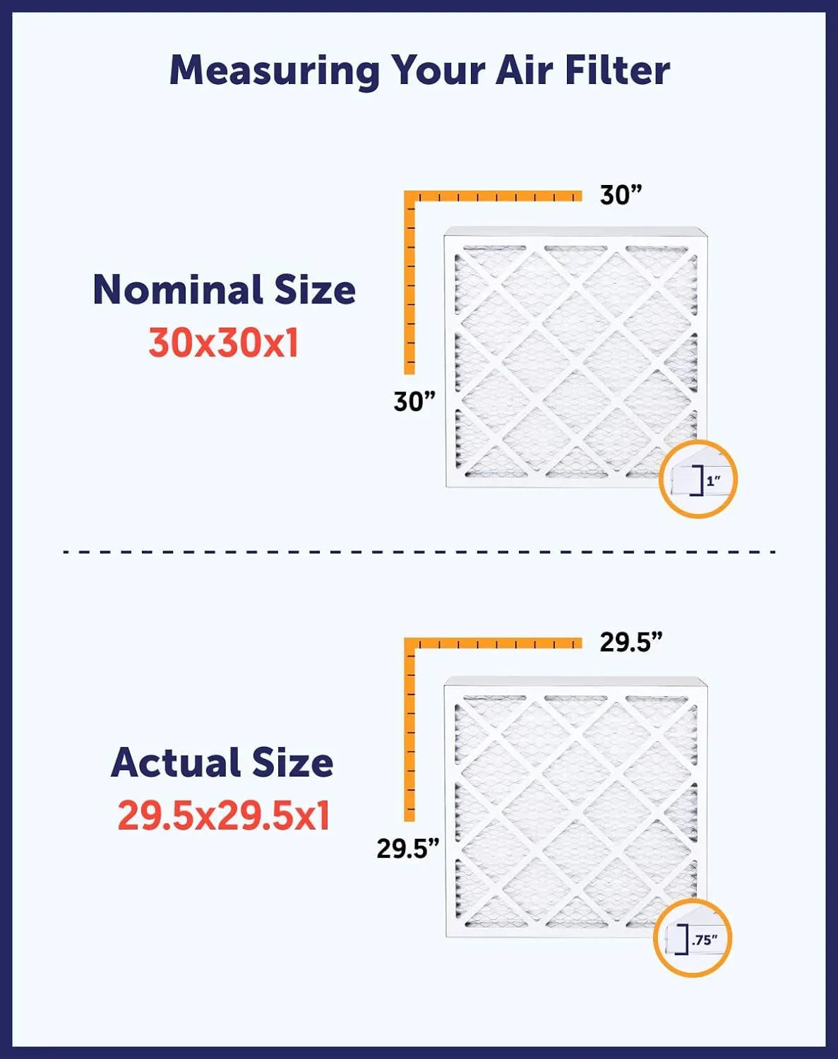 Filter King 36.5x20x1a Air Filter | 4-PACK | MERV 8 HVAC Pleated A/C Furnace Filters | MADE IN USA | Actual Size: 36.5 x 20 x .75"