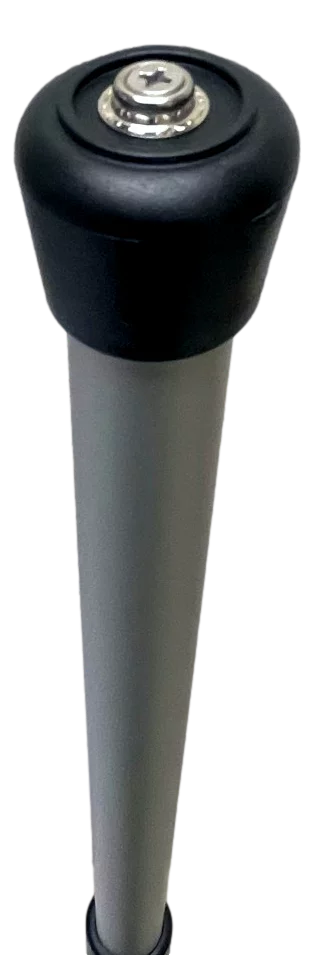 Pactrade Marine vessel Pontoon protector Support Pole Adjustable Telescopic Height Mushroom Top Aluminum / Injected PP Tall Short Round Base Snap-on Fastener Tip & Rubber Cap (Length: 29" - 52")