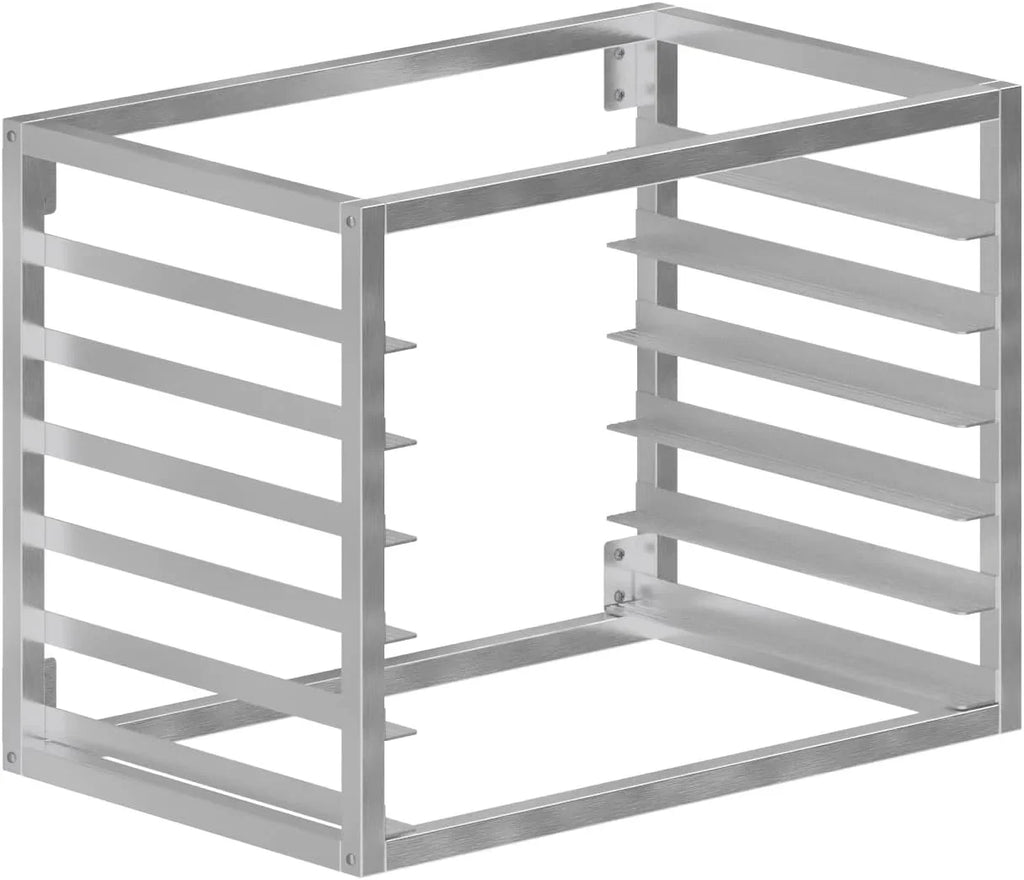 Fits 6 Full-Size Sheet Pans.. Wall Mounted Sheet/Bun Pan Rack - 28" x 18" x 21"