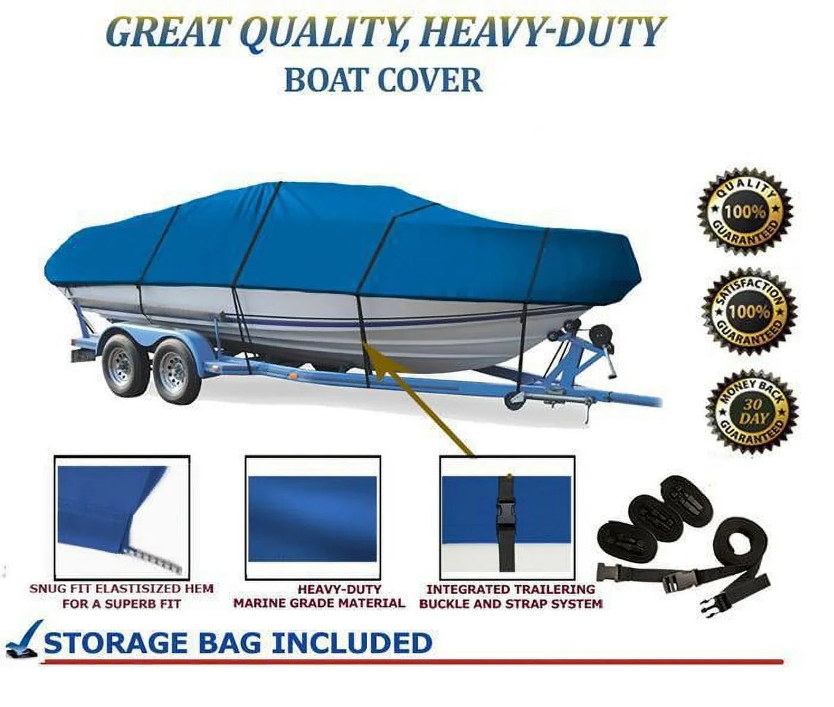 BLUE, outstanding superior vessel protector appropriate for Lund 1850 Tyee Grand Sport 1993- 2002