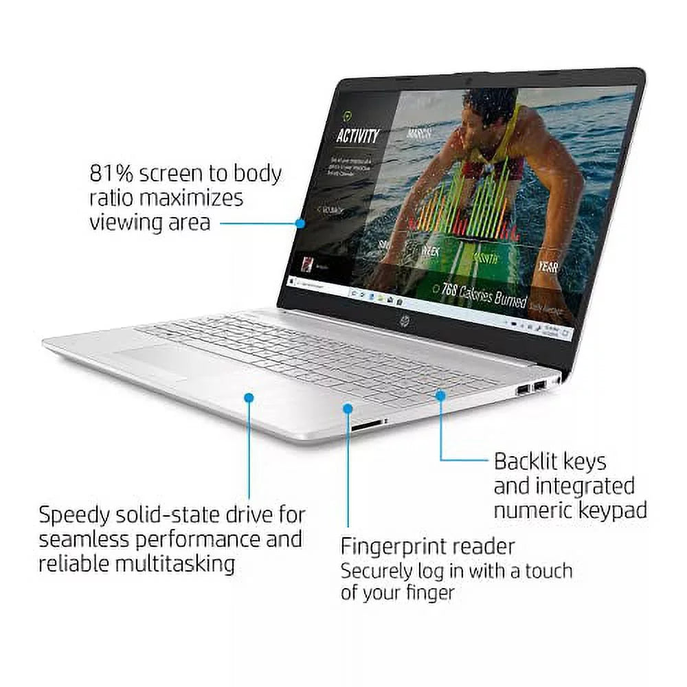 2022 15.6" HD Touchscreen Laptop PC  4-Core i5-1135G7 24GB DDR4 512GB NVMe SSD Iris Xe Graphics Webcam HDMI WiFi AC RJ45 BT USB-C Backlit Keyboard Silver Windows 10 Pro w/RE Accessories