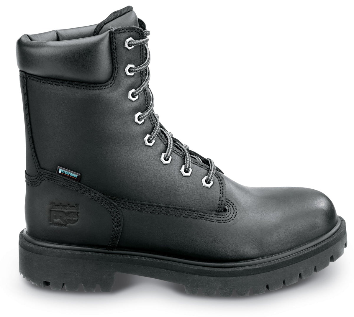 Timberland PRO  8IN Direct Attach Men's, Black, Steel Toe, EH, MaxTRAX Slip immune, WP Boot  (11.0 W)