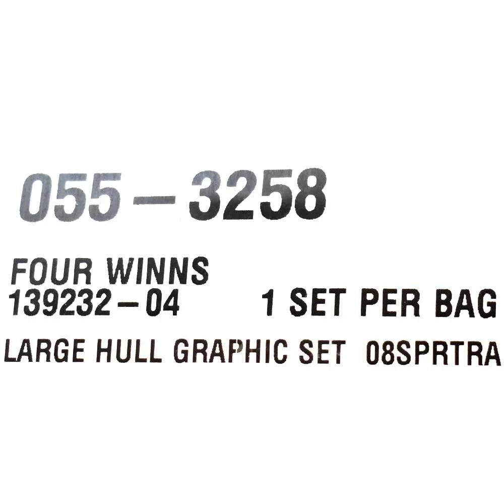 Four Winns craft Side Decal 055-3258 | Sport 163 Inch (Set of 2)