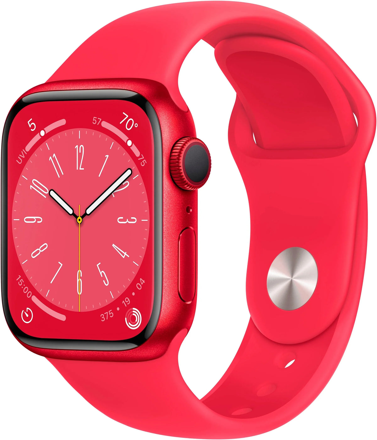 Restored  Watch Gen 8 Series 8 41mm (PRODUCT)RED Aluminum - (PRODUCT)RED Sport Band MNUG3LL/A (Refurbished)