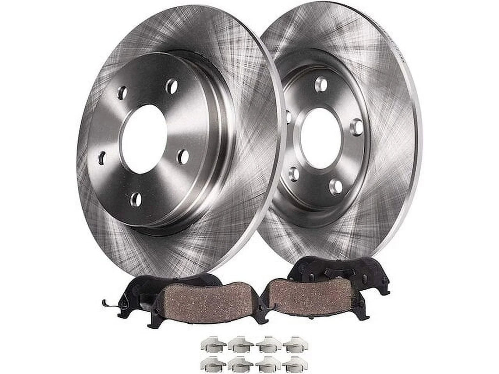 Rear Brake Pad and Rotor Kit - suitable with 2012 - 2019 Dodge Journey 2013 2014 2015 2016 2017 2018